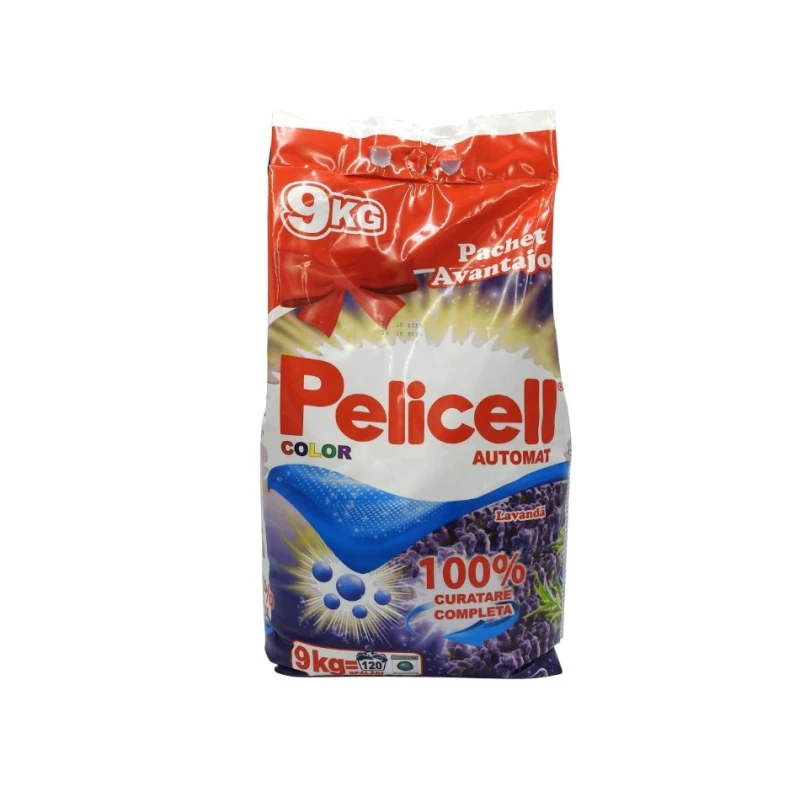 Detergent pentru Rufe Automat, Pelicell, 9 kg Color Lavanda 120 spalari 